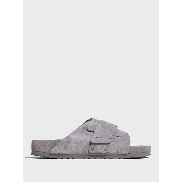 Birkenstock Kyoto Exquisite All Suede Sandals EU 38 Women 7-7.5 Monotone Gray - Picture 1 of 16